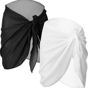 2 Piece Chiffon Swimsuit Wrap Skirts